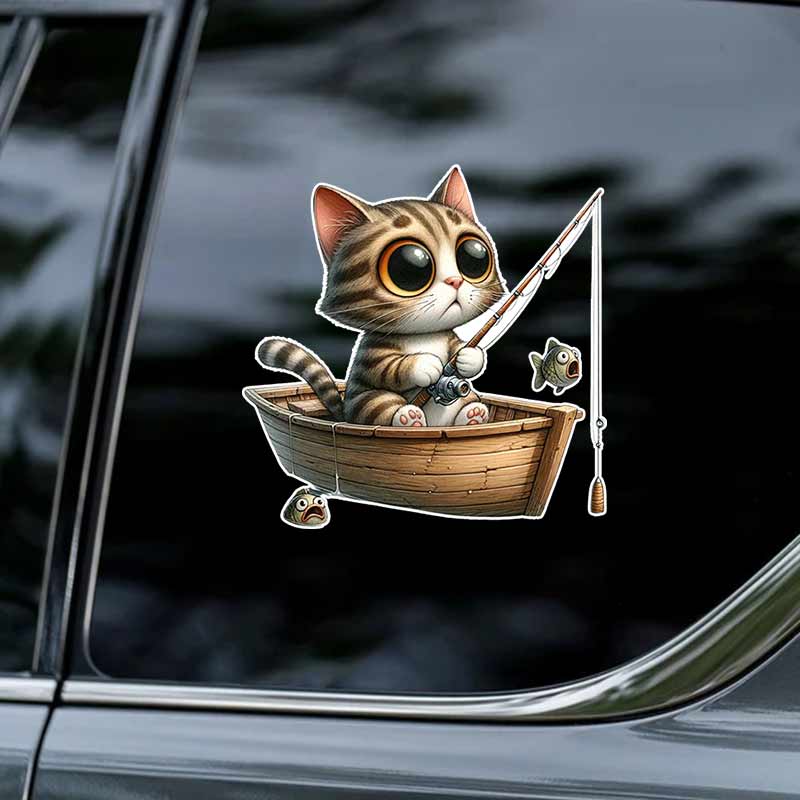 Fishing Cat Car Sticker Waterproof Vinyl Decal on Bumper Rear Window Laptop Self-adhesive Decal For Car Accessories TM240 15x15cm
Fishing Cat Car Sticker Waterproof Vinyl Decal on Bumper Rear Window Laptop Self-adhesive Decal For Car Accessories TM240 15x15cm