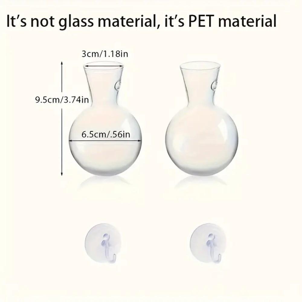 2 Pcs New Semi Circular Wall Mounted Vase Transparent Creative Plant Hydroponic Aquarium Wall Hanging Flower Pot Office Decor
2 Pcs New Semi Circular Wall Mounted Vase Transparent Creative Plant Hydroponic Aquarium Wall Hanging Flower Pot Office Decor