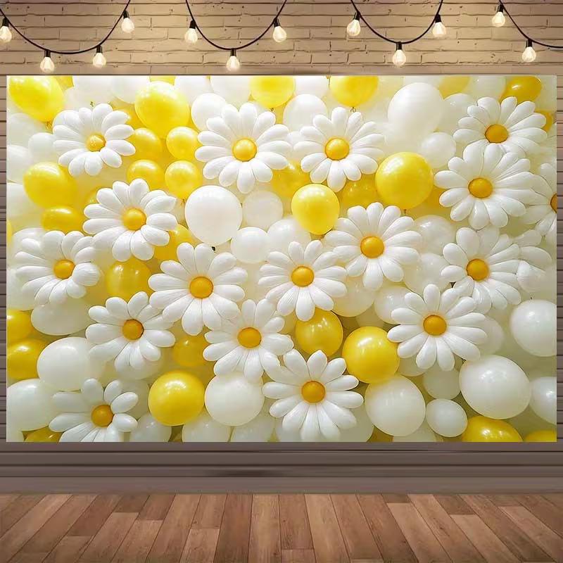 Vibrant Daisy and Balloon Backdrop Floral Scene Photography Background Cloth 47.2x31.5inch/120*80cm
Vibrant Daisy and Balloon Backdrop Floral Scene Photography Background Cloth 47.2x31.5inch/120*80cm
