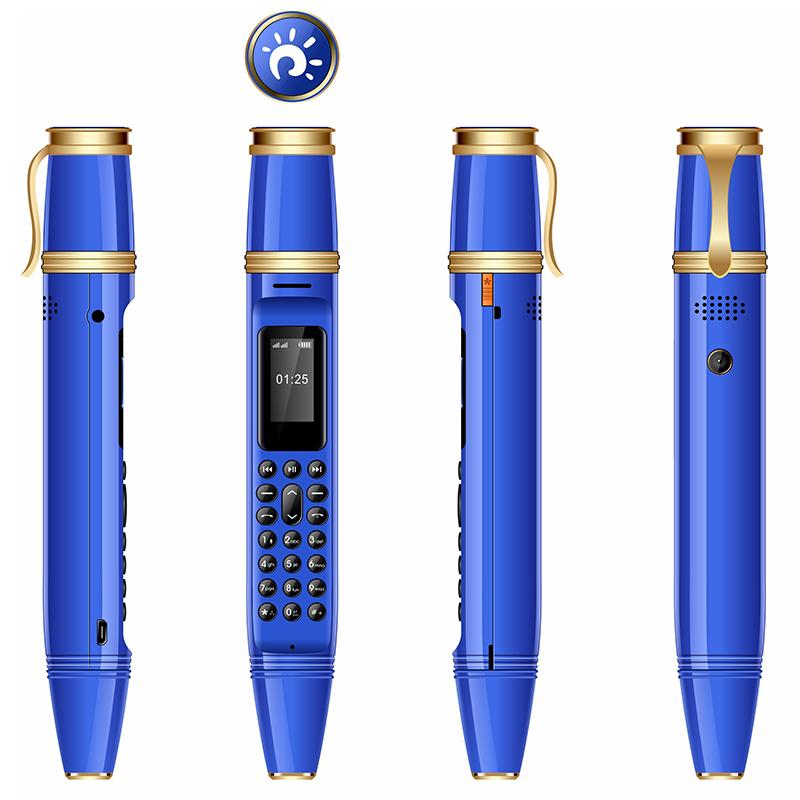 BM111 0,96-дюймовий міні-мобільний телефон у формі ручки з двома SIM-картами та подвійним режимом очікування Blue
BM111 0,96-дюймовий міні-мобільний телефон у формі ручки з двома SIM-картами та подвійним режимом очікування Blue