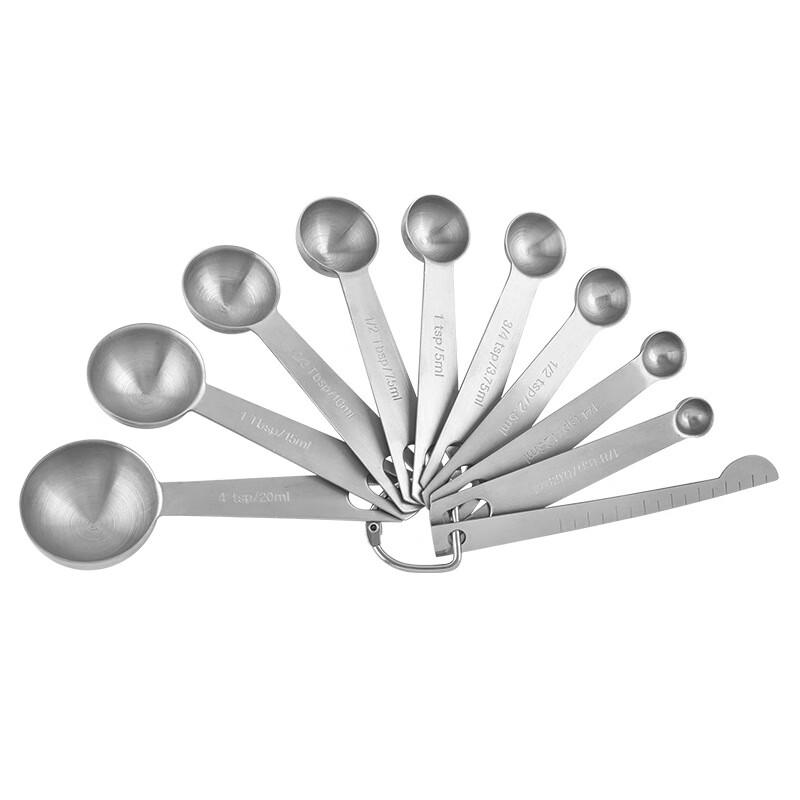 ZISIZ 10-Piece Stainless Steel Measuring Spoon Set
ZISIZ 10-Piece Stainless Steel Measuring Spoon Set