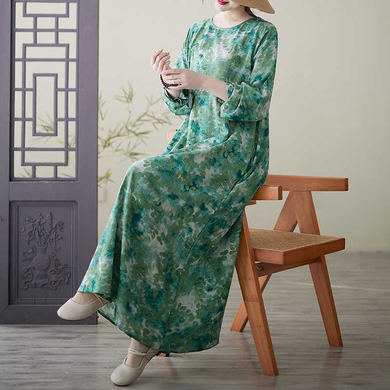 Платья для отпуска с круглым вырезом и принтом, свободные, большого размера, с длинным рукавом L
Платья для отпуска с круглым вырезом и принтом, свободные, большого размера, с длинным рукавом L