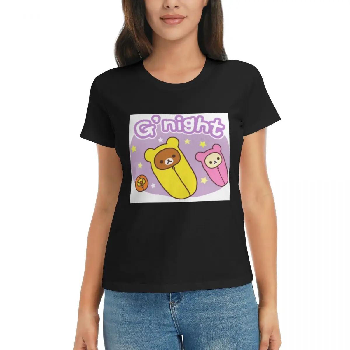 Women TShirt Good Night Rilakkuma Summer Short Sleeve Tees Crew Neck Cotton T Shirts Clothes Tops Streetwear 4XL
Women TShirt Good Night Rilakkuma Summer Short Sleeve Tees Crew Neck Cotton T Shirts Clothes Tops Streetwear 4XL