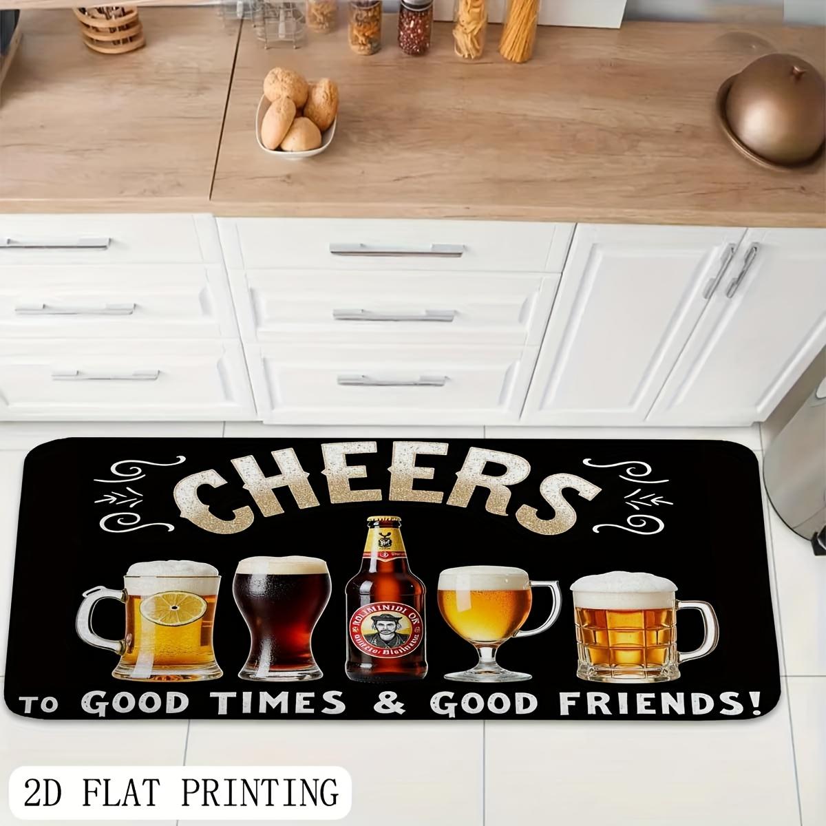 Cheers Beer Bar Doormat - Retro Beer Mug Design Non-Slip Indoor Outdoor Rug, Polyester Kitchen Bar Living Room Decor Gift 40x60cm
Cheers Beer Bar Doormat - Retro Beer Mug Design Non-Slip Indoor Outdoor Rug, Polyester Kitchen Bar Living Room Decor Gift 40x60cm