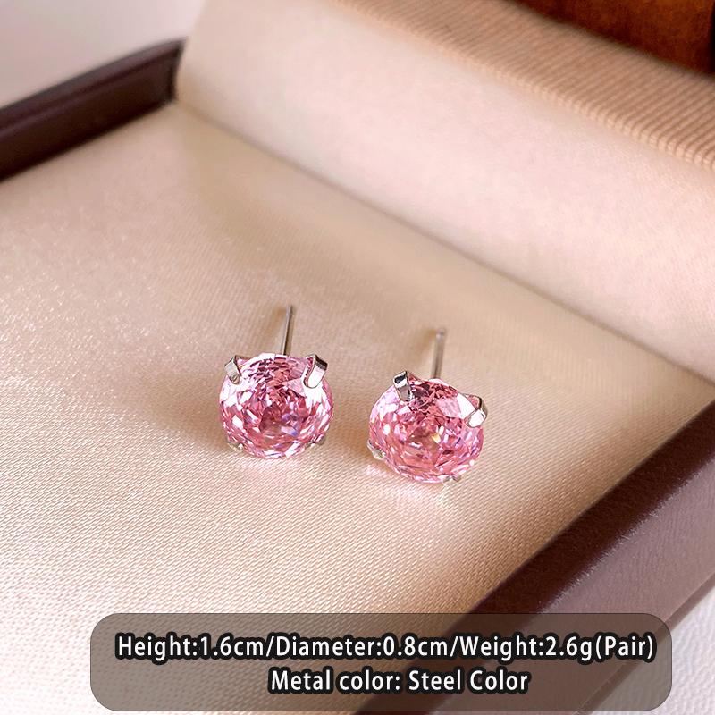 Exquisite Rose Shaped Cut Zircon Mini Earrings 2026 Versatile Jewelry Titanium Alloy Anti Allergic Ear Accessories For Womens
Exquisite Rose Shaped Cut Zircon Mini Earrings 2026 Versatile Jewelry Titanium Alloy Anti Allergic Ear Accessories For Womens