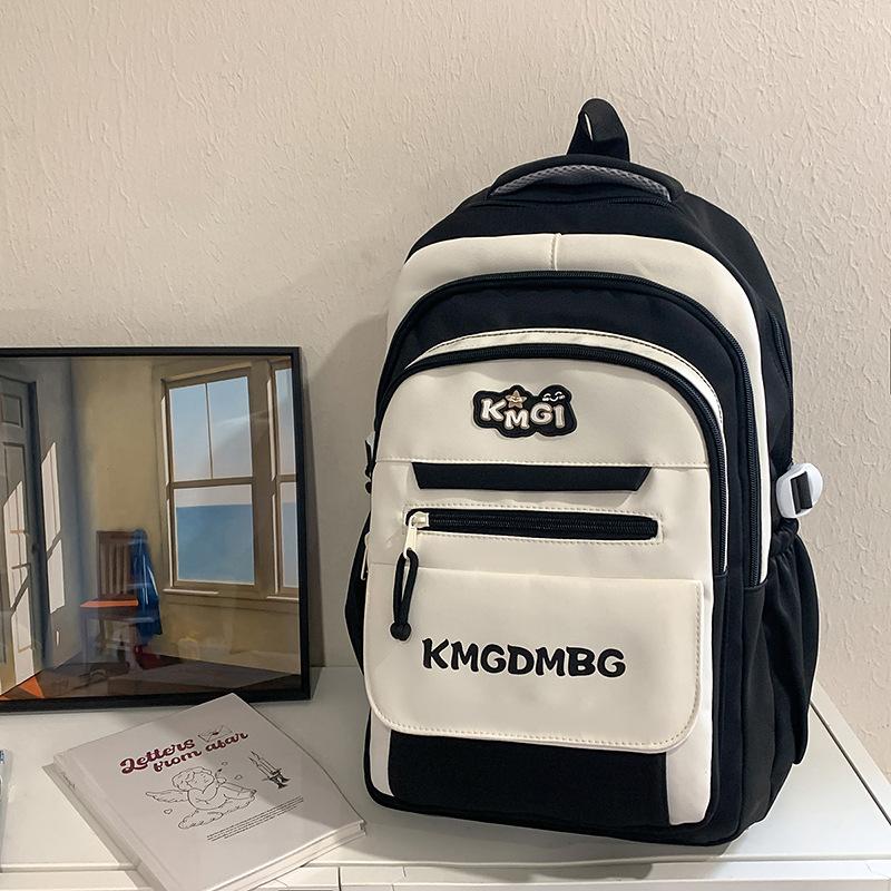 School bag high value contrast color school bag early high birth girl leisure simple light commute versatile large capacity
School bag high value contrast color school bag early high birth girl leisure simple light commute versatile large capacity