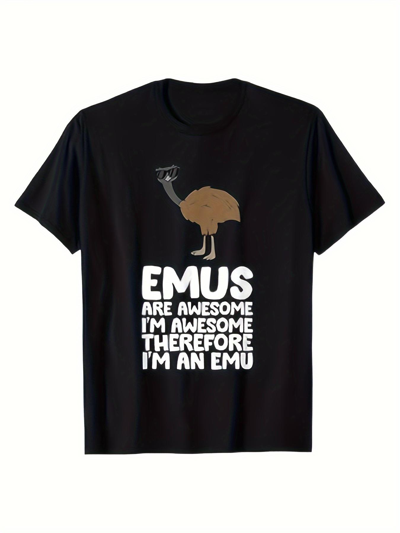 Interesting Emu Patterned T-Shirt (Suitable for Both Men And Women) - Emus Are Awesome Design M
Interesting Emu Patterned T-Shirt (Suitable for Both Men And Women) - Emus Are Awesome Design M