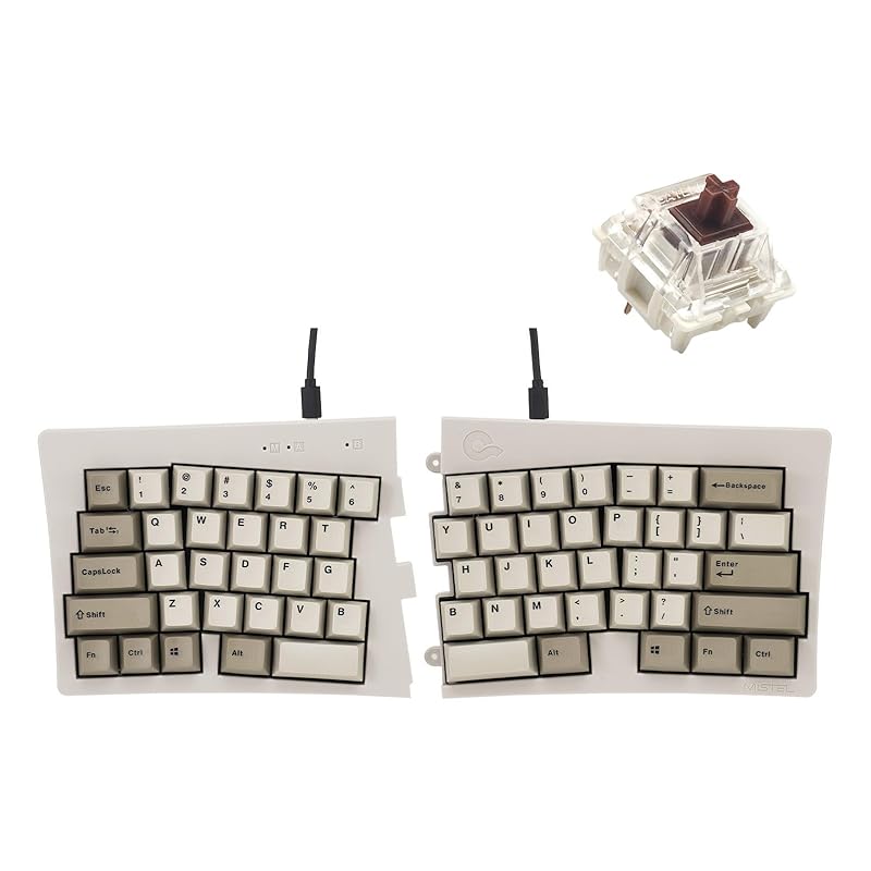 BAROCCO MiSTEL MD600 Alpha Rhino (English layout/brown axis) Separate type keyboard wired USB/Wireless Bluetooth 5.0 60% layout 64 key white PBT rhino
BAROCCO MiSTEL MD600 Alpha Rhino (English layout/brown axis) Separate type keyboard wired USB/Wireless Bluetooth 5.0 60% layout 64 key white PBT rhino