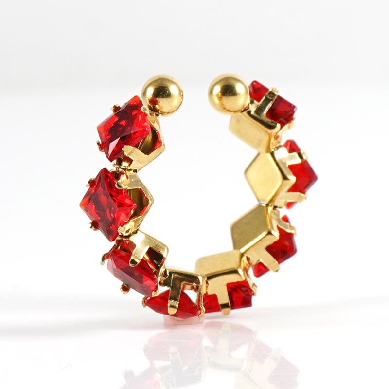 Женское модное кольцо из нержавеющей стали 18K с цирконом - Европейский и американский дизайн, Открытое кольцо из титановой стали Adjustable
Женское модное кольцо из нержавеющей стали 18K с цирконом - Европейский и американский дизайн, Открытое кольцо из титановой стали Adjustable