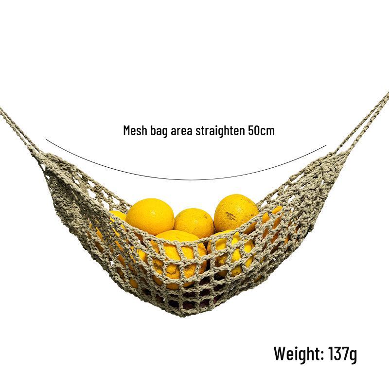 Cotton Rope Woven Fruit Net Wall Hanging Basket
Cotton Rope Woven Fruit Net Wall Hanging Basket