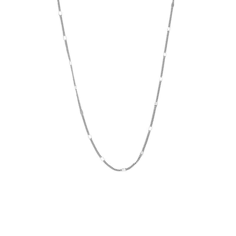 S925 sterling silver super glitter necklace female gypsy plain chain niche light luxury design can be stacked collarbone chain 925 silver
S925 sterling silver super glitter necklace female gypsy plain chain niche light luxury design can be stacked collarbone chain 925 silver
