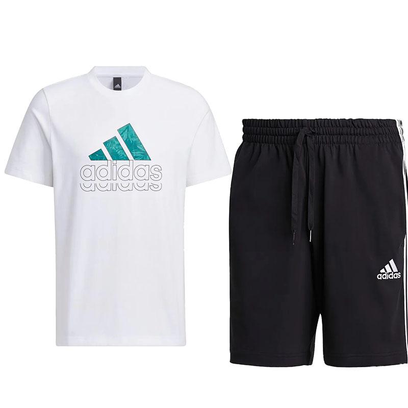 Adidas Versatile Comfortable Short Sleeve Breathable Casual Sports Set Unisex Sets JE3201+GK9988 S
Adidas Versatile Comfortable Short Sleeve Breathable Casual Sports Set Unisex Sets JE3201+GK9988 S