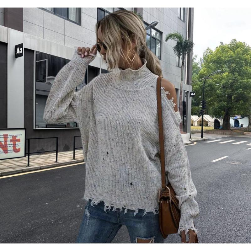 Women s Autumn and Winter Sweater, Loose Knitted Strapless Sweater with Long Sleeves and A Turtleneck S слоновая кость
Women s Autumn and Winter Sweater, Loose Knitted Strapless Sweater with Long Sleeves and A Turtleneck S слоновая кость
