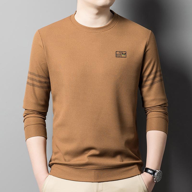 Round Neck Sweatshirt Men s T-shirt Autumn New Fashion Print Solid Color Bottoming Shirt Top T-shirt for Young and Middle-aged Men M
Round Neck Sweatshirt Men s T-shirt Autumn New Fashion Print Solid Color Bottoming Shirt Top T-shirt for Young and Middle-aged Men M