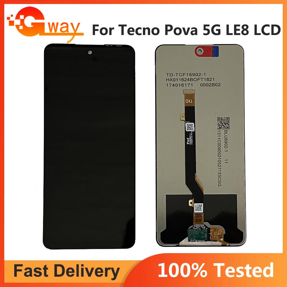 LCD Screen and Digitizer Full Assembly For Tecno Pova 5G LE8
LCD Screen and Digitizer Full Assembly For Tecno Pova 5G LE8