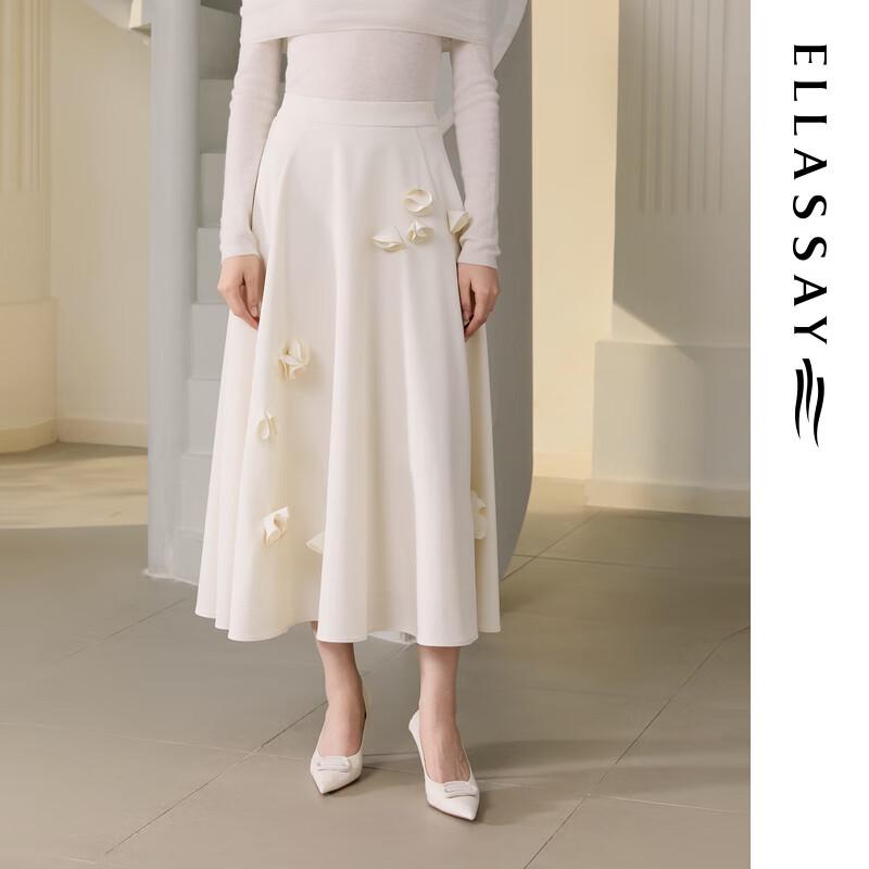 ELLASSAY 3D Floral Embroidered A-Line Skirt L
ELLASSAY 3D Floral Embroidered A-Line Skirt L