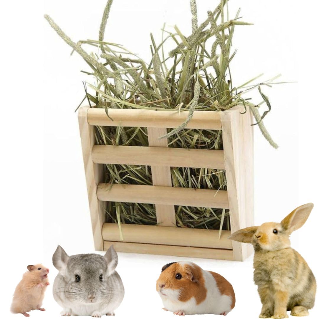 Cobalt Planet Rabbit Grass Container Chinchilla Hay Rack Rabbit Food Dispenser Natural Wood Rabbit Cage Accessories Rabbit Grass Pot Grass Feeder
Cobalt Planet Rabbit Grass Container Chinchilla Hay Rack Rabbit Food Dispenser Natural Wood Rabbit Cage Accessories Rabbit Grass Pot Grass Feeder