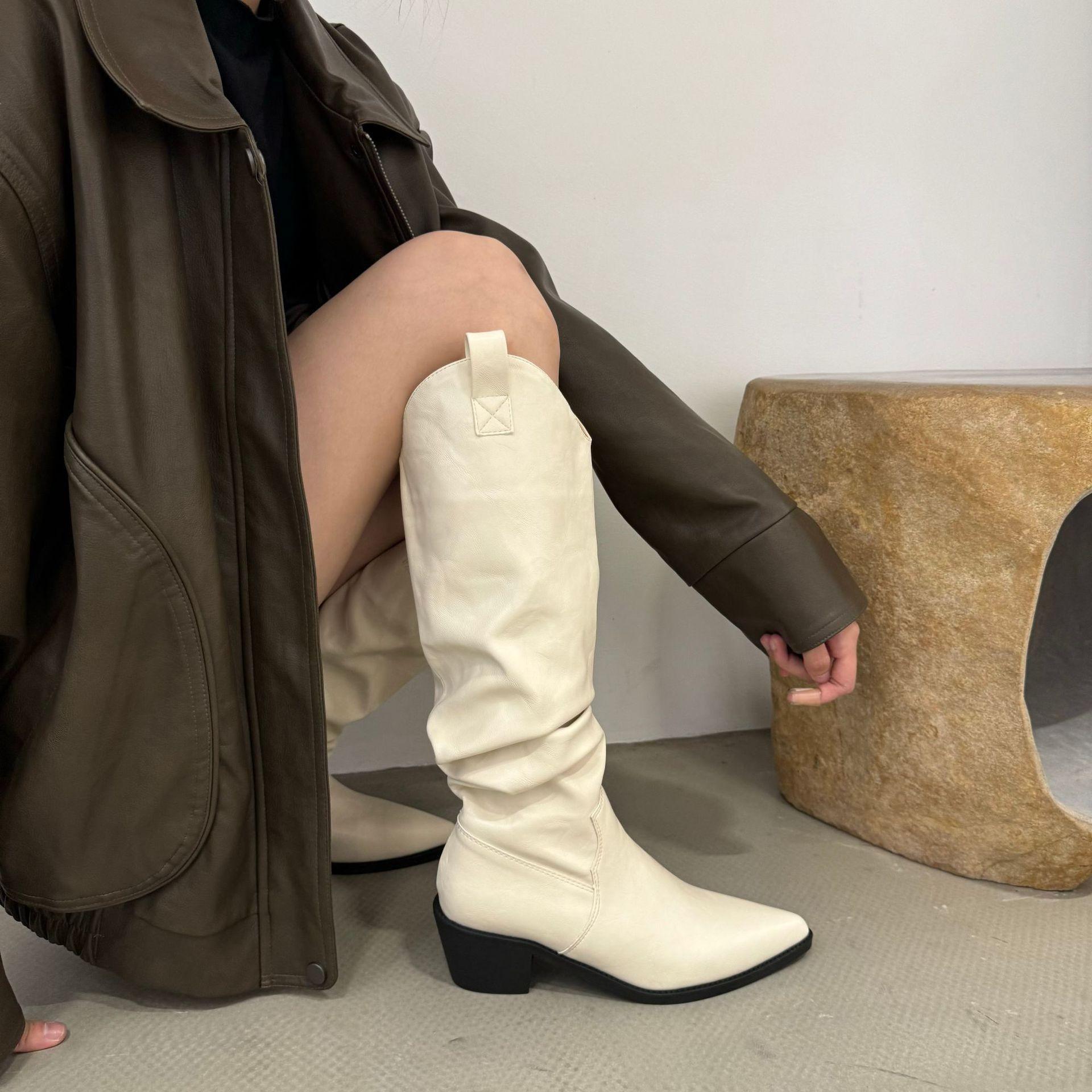 Coarse Heel Brown Maillard V Mouth Skinny Boots Women s Shoes 2025 Spring Autumn Winter Pointed Pile Medium Long Boots 39
Coarse Heel Brown Maillard V Mouth Skinny Boots Women s Shoes 2025 Spring Autumn Winter Pointed Pile Medium Long Boots 39