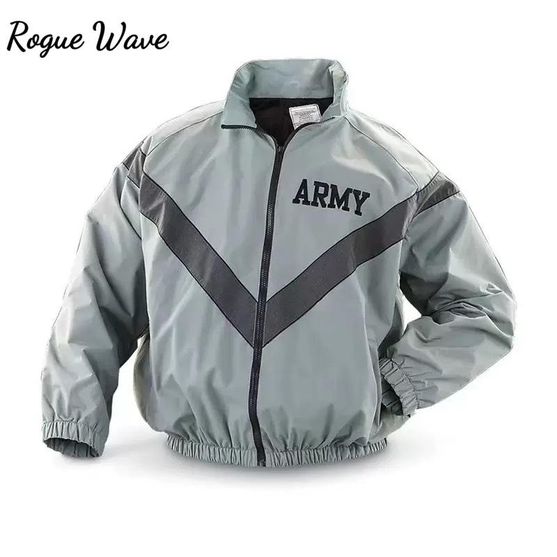 RogueWave Oversized Army Improved Physical Fitness Uniform Reflective PT Jacket Windproof Water Resistant Outwear Training Jacket XL сірий колір
RogueWave Oversized Army Improved Physical Fitness Uniform Reflective PT Jacket Windproof Water Resistant Outwear Training Jacket XL сірий колір