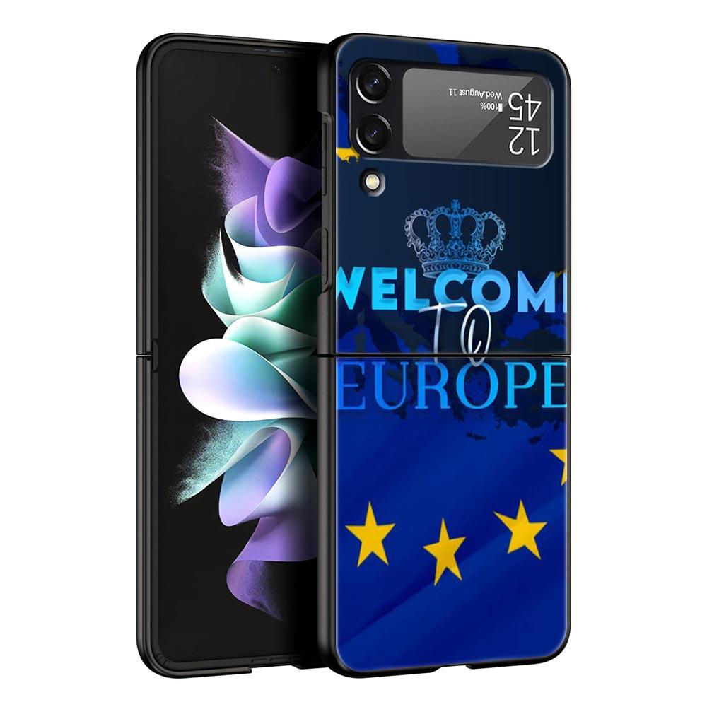 Phone Case for Samsung Galaxy Z Flip 3 4 5 6 7 Folding Black Shell For Samsung Z Flip4 Flip5 PC Hard Cover EU flag Galaxy Z Flip3 5G
Phone Case for Samsung Galaxy Z Flip 3 4 5 6 7 Folding Black Shell For Samsung Z Flip4 Flip5 PC Hard Cover EU flag Galaxy Z Flip3 5G