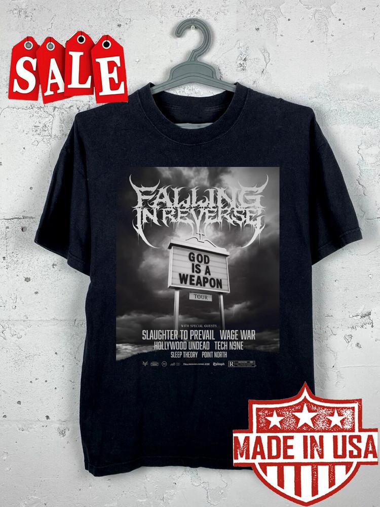 Falling In Reverse God Is A Weapon Tour 2025 T Shirt AT1931 Unisex T-Shirt S
Falling In Reverse God Is A Weapon Tour 2025 T Shirt AT1931 Unisex T-Shirt S
