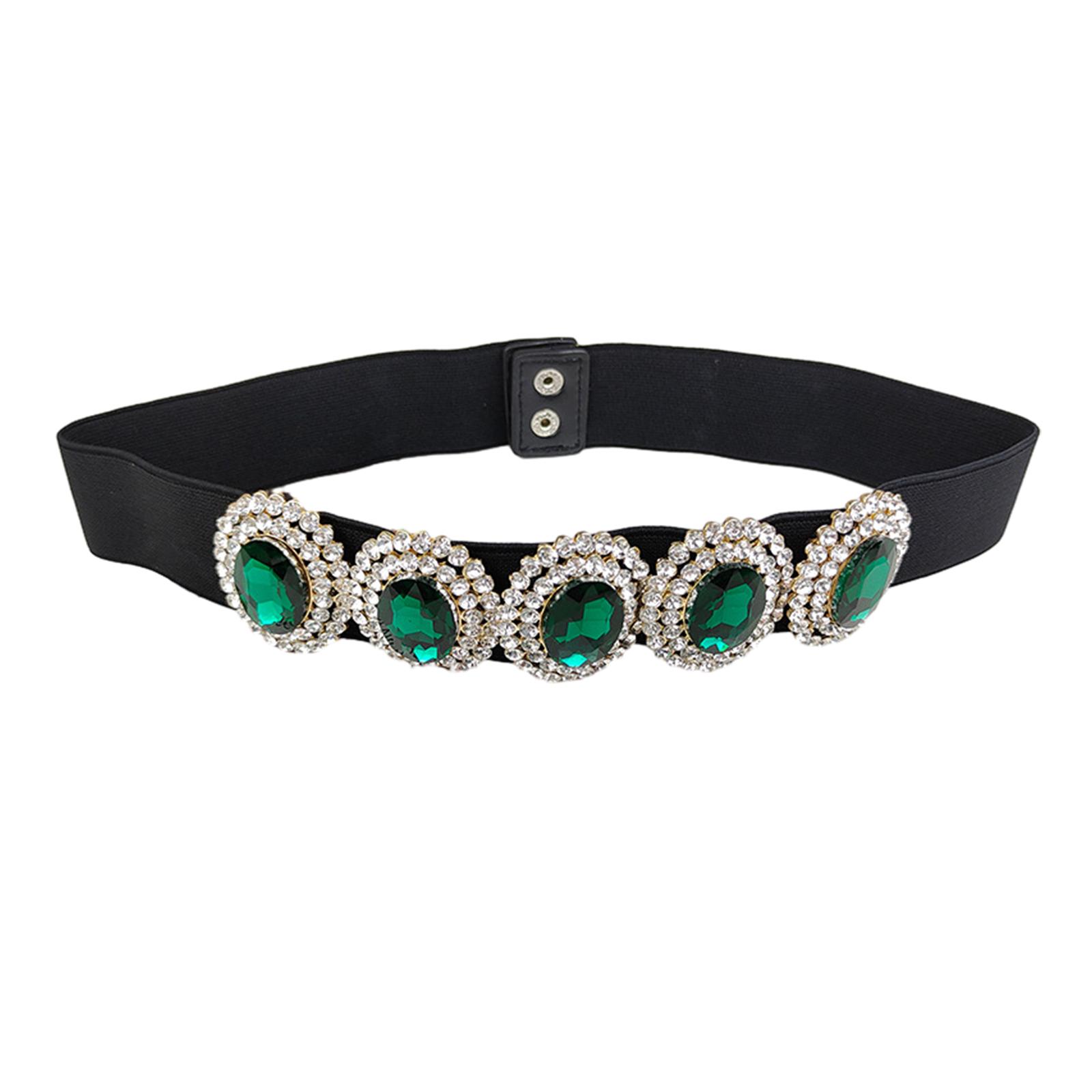 Ladies Elegant Style Waist Belt Rhinestone Oval Buckle Stretchy Belt Universal Dress Women Summer Shirt Waist Belt зелений
Ladies Elegant Style Waist Belt Rhinestone Oval Buckle Stretchy Belt Universal Dress Women Summer Shirt Waist Belt зелений