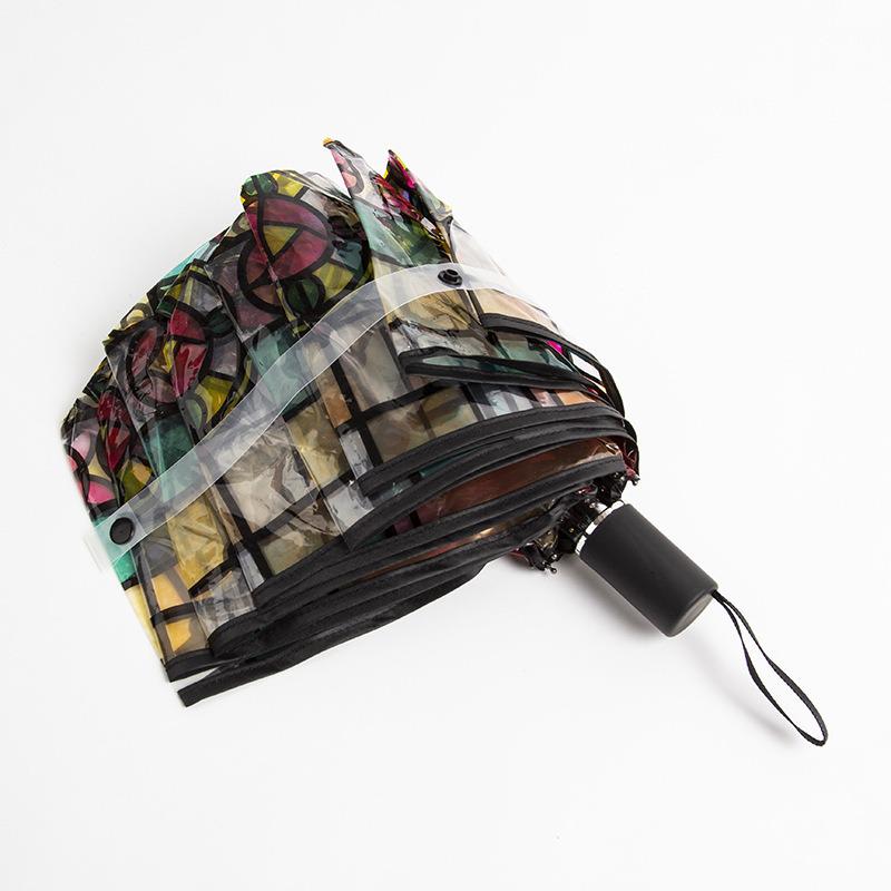 Colorful Transparent Automatic Folding Umbrella with Eight Ribs - High-End Feel and Portable Design
Colorful Transparent Automatic Folding Umbrella with Eight Ribs - High-End Feel and Portable Design