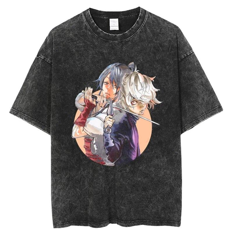 Mens Vintage Washed T-Shirt Men Anime Jigoku Raku T-Shirt Gabimaru Short Sleeve Tops Hip Hop Harajuku Oversized Unisex Tees
Mens Vintage Washed T-Shirt Men Anime Jigoku Raku T-Shirt Gabimaru Short Sleeve Tops Hip Hop Harajuku Oversized Unisex Tees