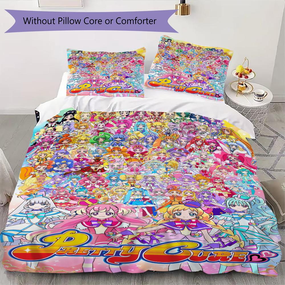 Pretty Cure Pattern Bedding uilt Set uilt Cover Pillowcase Home Decoration Birthday Gift (1 * duvet cover + 2 * pillowcase without core)121 135x200cm
Pretty Cure Pattern Bedding uilt Set uilt Cover Pillowcase Home Decoration Birthday Gift (1 * duvet cover + 2 * pillowcase without core)121 135x200cm
