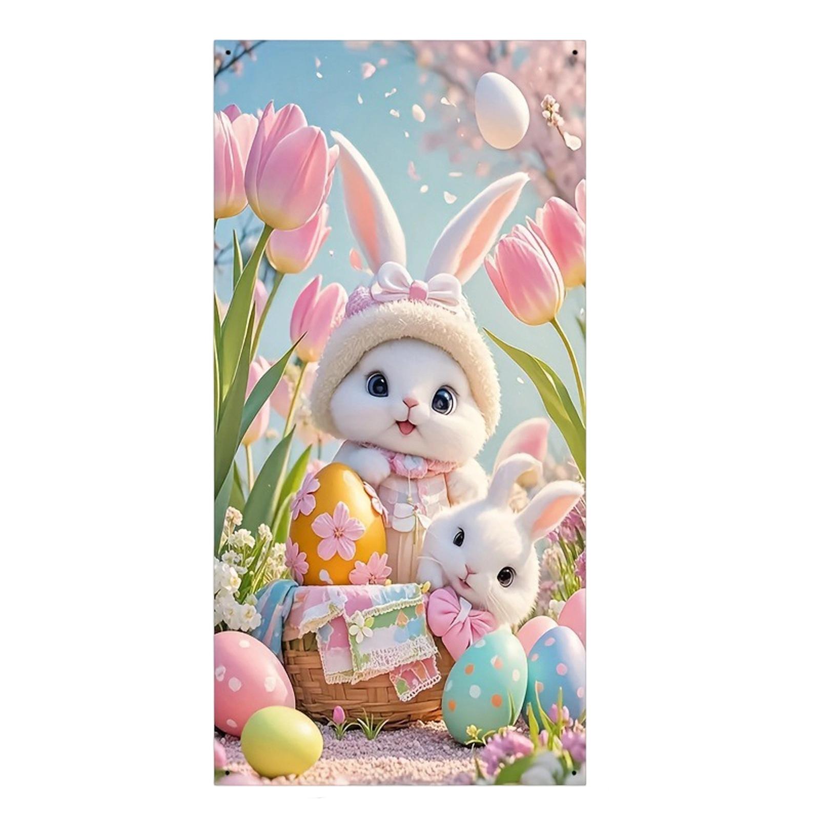 Easter Bunny Wreaths And Banners The Of Easter Decorations And The Space With A Festive Atmosphere. One Size
Easter Bunny Wreaths And Banners The Of Easter Decorations And The Space With A Festive Atmosphere. One Size