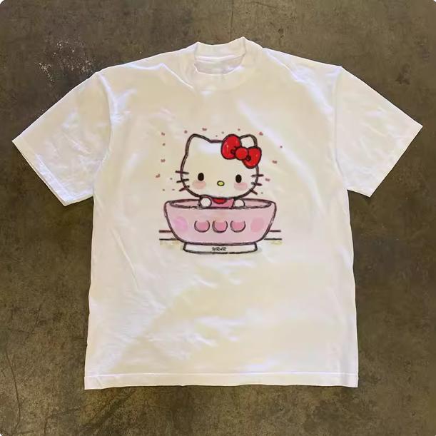 Sanrio 2026 Summer Comic Form Hello Kitty Image 100 Cotton Printed Casual Tshirt Adult Children Parentchild Top Casual Wear S
Sanrio 2026 Summer Comic Form Hello Kitty Image 100 Cotton Printed Casual Tshirt Adult Children Parentchild Top Casual Wear S