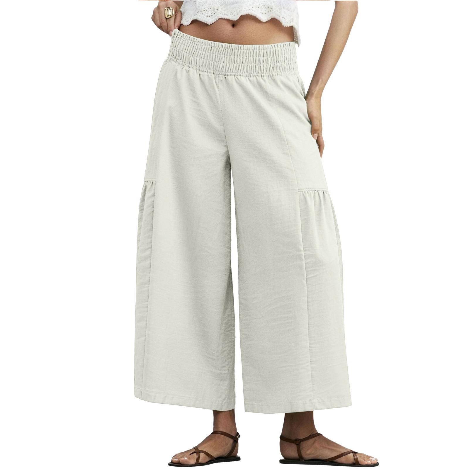 Women’s Loose Fit Wide Leg Pants with Pockets Casual High Waist Elastic Waistband Lightweight Relaxed Trousers for Daily Wear L
Women’s Loose Fit Wide Leg Pants with Pockets Casual High Waist Elastic Waistband Lightweight Relaxed Trousers for Daily Wear L