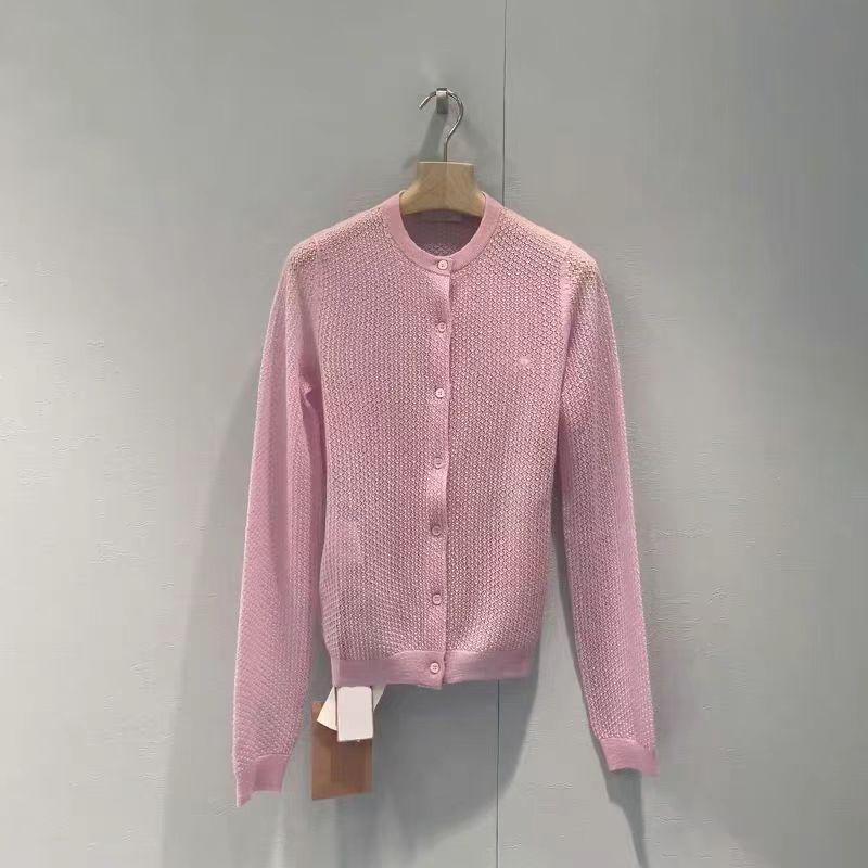Niche Design Spring/Summer Openwork Embroidered Pink Cardigan - Round Neck, Long-Sleeve, Single-Breasted Large
Niche Design Spring/Summer Openwork Embroidered Pink Cardigan - Round Neck, Long-Sleeve, Single-Breasted Large