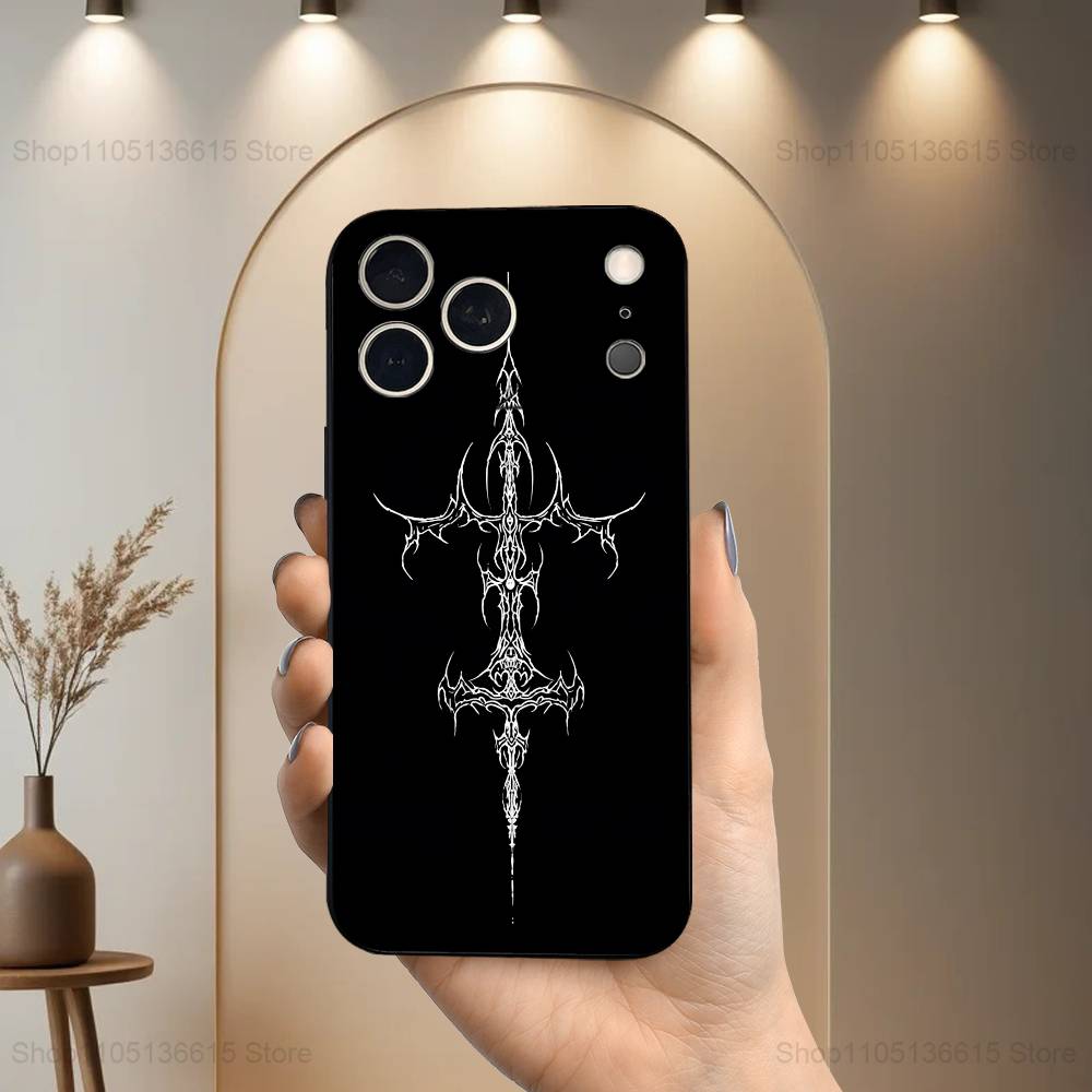 Cyber Sigil Cross Gothic Phone Case For iPhone 17,16,15,14,13,12,11 Plus,Pro Max,XS,X,XR,SE,Mini,8,7,Soft Silicone Black Cover iPhone15plus
Cyber Sigil Cross Gothic Phone Case For iPhone 17,16,15,14,13,12,11 Plus,Pro Max,XS,X,XR,SE,Mini,8,7,Soft Silicone Black Cover iPhone15plus