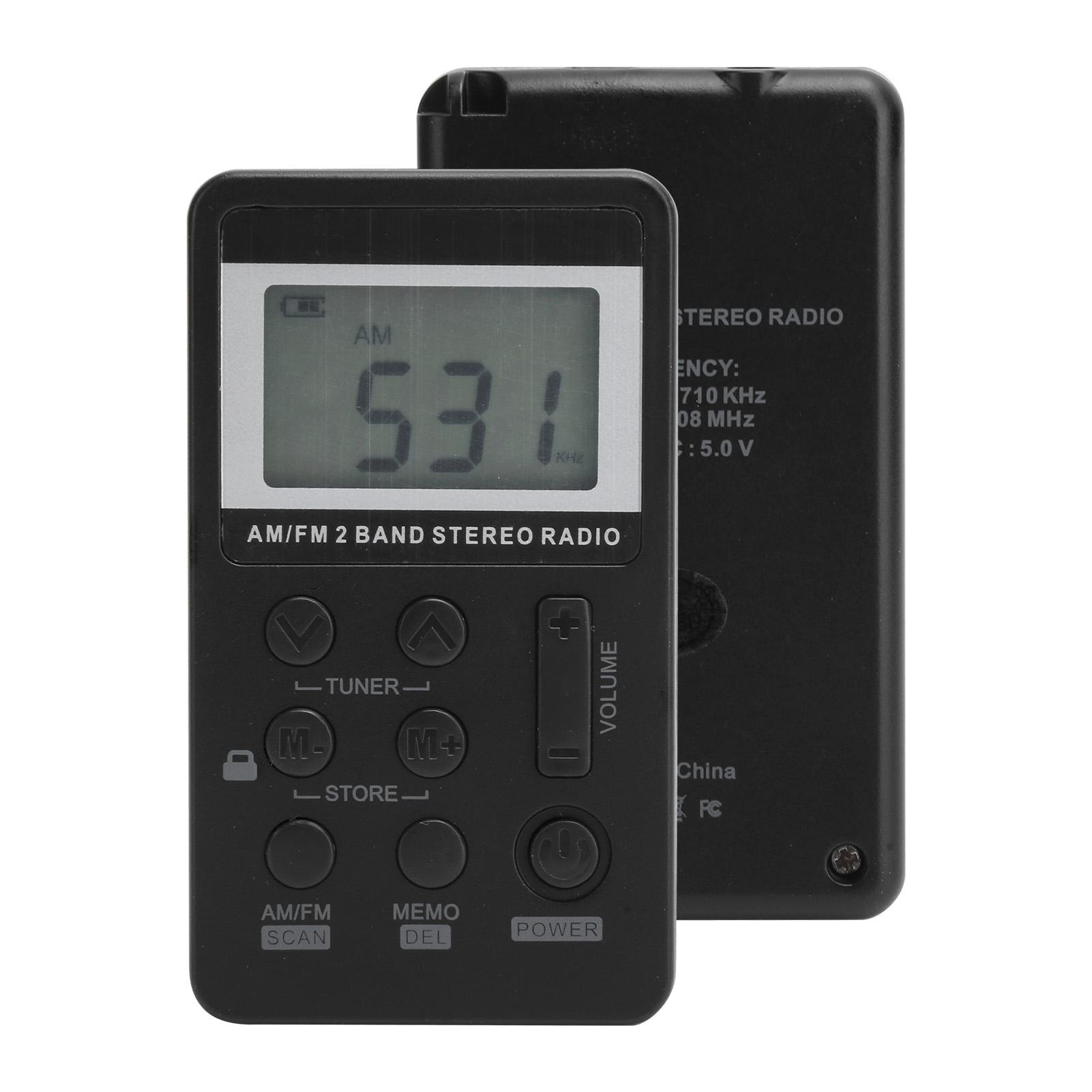 QQT103 Professional Radio Portable FMCelsiusAM Stereo Receiver LCD Display with Earphone
QQT103 Professional Radio Portable FMCelsiusAM Stereo Receiver LCD Display with Earphone