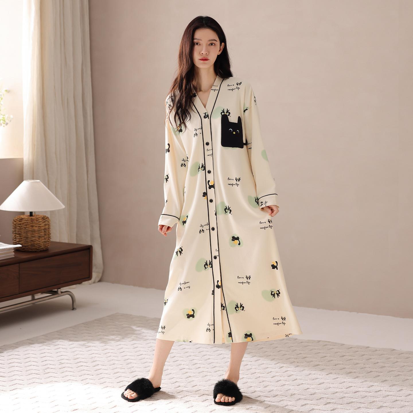 Pajamas Women S Spring And Autumn Pure Cotton Women S Long-Sleeved Autumn Long-Sleeved Women S Large-Size Pajamas Can Be Worn Outside 3XL
Pajamas Women S Spring And Autumn Pure Cotton Women S Long-Sleeved Autumn Long-Sleeved Women S Large-Size Pajamas Can Be Worn Outside 3XL