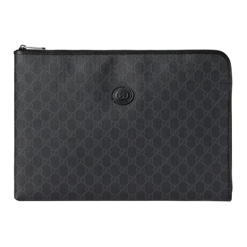 Gucci Interlocking G Detail Canvas And Leather Clutch Bag Unisex handbags Black 792117-92TCF-1000 Basic Set (Bag+Dust Bag)
Gucci Interlocking G Detail Canvas And Leather Clutch Bag Unisex handbags Black 792117-92TCF-1000 Basic Set (Bag+Dust Bag)