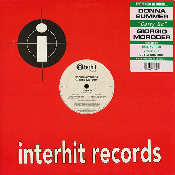 12inch Record DONNA SUMMER & GIORGIO MORODER - Carry On 101641 Interhit Record 1997 US Dance & Electronica Used
12inch Record DONNA SUMMER & GIORGIO MORODER - Carry On 101641 Interhit Record 1997 US Dance & Electronica Used