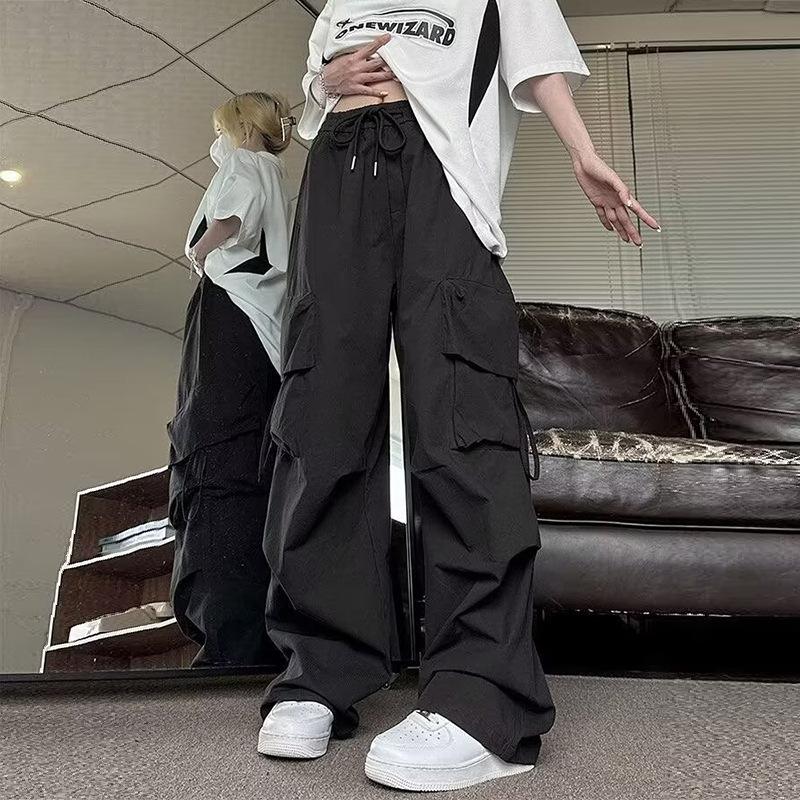 Женские прямые брюки-карго с девятью точками, эластичные повседневные брюки с высокой талией 2XL чёрный
Женские прямые брюки-карго с девятью точками, эластичные повседневные брюки с высокой талией 2XL чёрный