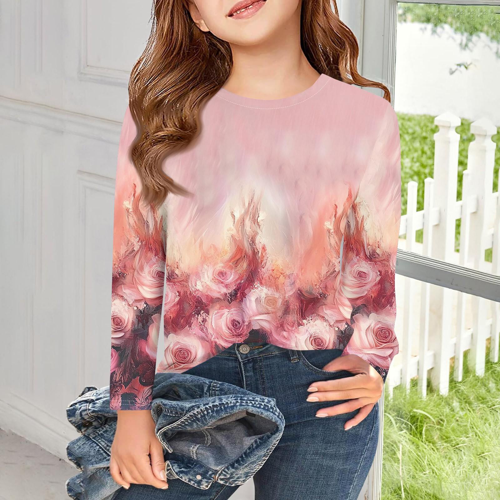 Girls Long Sleeve T Shirts Kids Fall Tops Crewneck Printed Basic Tees -14Y 130
Girls Long Sleeve T Shirts Kids Fall Tops Crewneck Printed Basic Tees -14Y 130