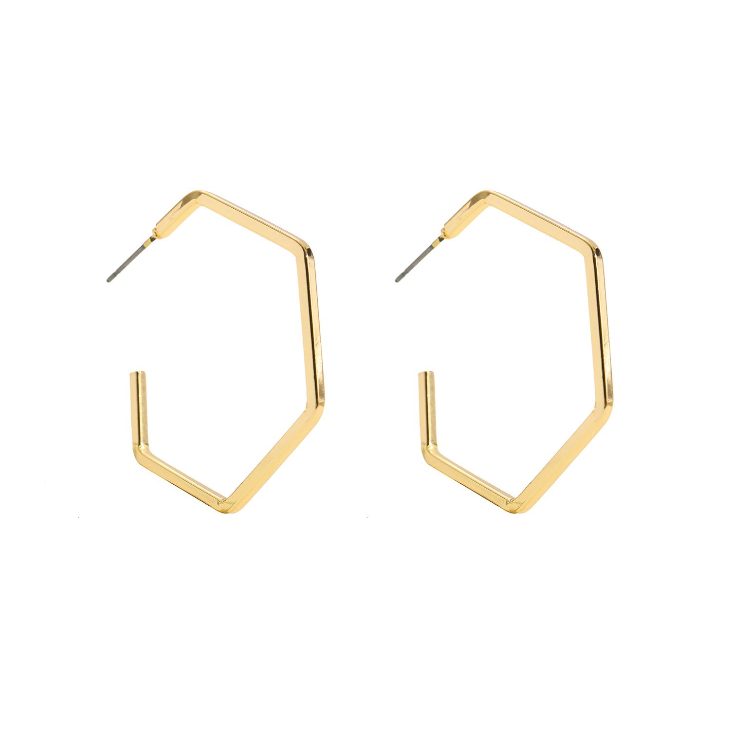 Minimalist Large Hollow Geometric Hoop Earrings for Women Trendy Hexagon Statement Earrings Female Wedding Party Zircon золотой
Minimalist Large Hollow Geometric Hoop Earrings for Women Trendy Hexagon Statement Earrings Female Wedding Party Zircon золотой
