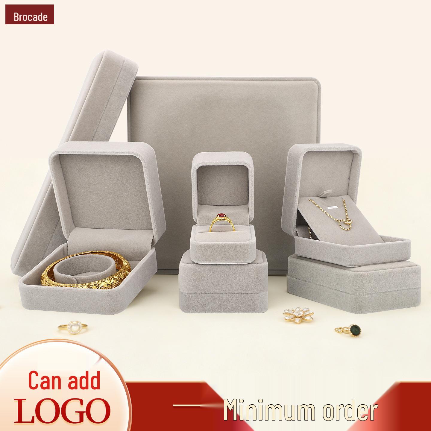 All Gray Velvet Jewelry Box with Rounded Corners for Rings, Pendants, Necklaces, and Bracelets Ring Box; Gray; Round Corner
All Gray Velvet Jewelry Box with Rounded Corners for Rings, Pendants, Necklaces, and Bracelets Ring Box; Gray; Round Corner