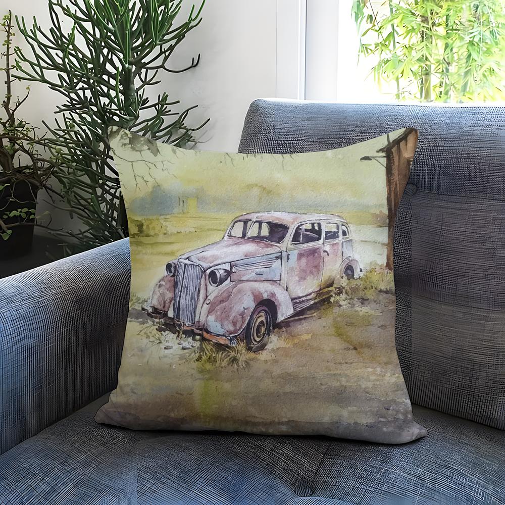 Fashion W-WWatercolor Vintage Car Cushion Cover Comfortable Reversible Pillow Cover Ideal for Car Sofa Bedroom & Beyond 30cmx30cm
Fashion W-WWatercolor Vintage Car Cushion Cover Comfortable Reversible Pillow Cover Ideal for Car Sofa Bedroom & Beyond 30cmx30cm