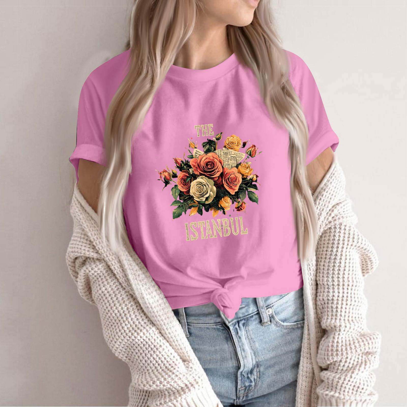 Женская футболка с круглым вырезом и коротким рукавом, повседневная, с принтом L розовый
Женская футболка с круглым вырезом и коротким рукавом, повседневная, с принтом L розовый