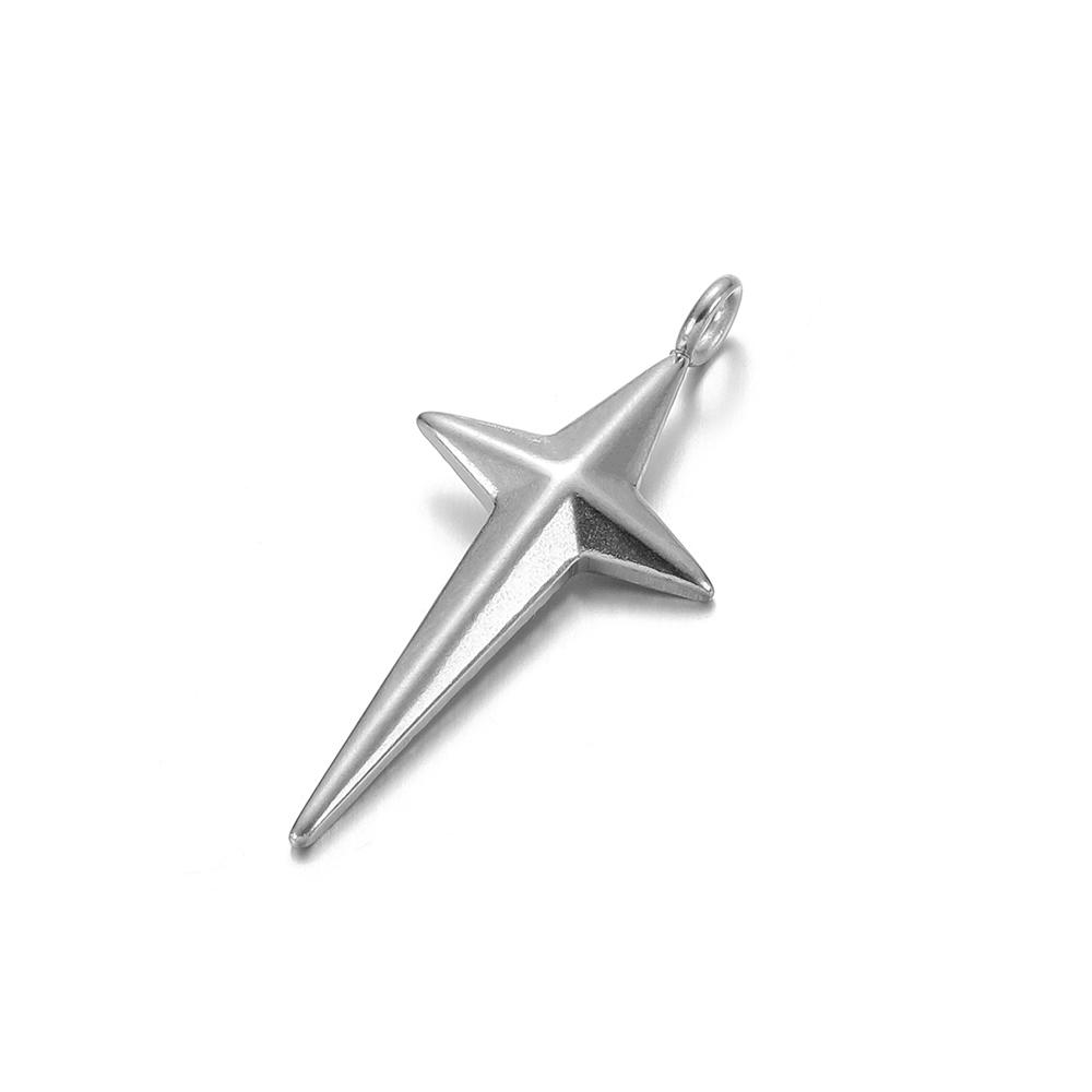5pcs Stainless Steel Star Cross Charms Hoop Earrings Charm DIY Jewelry Pendants Making Findings Bracelet Supplies
5pcs Stainless Steel Star Cross Charms Hoop Earrings Charm DIY Jewelry Pendants Making Findings Bracelet Supplies