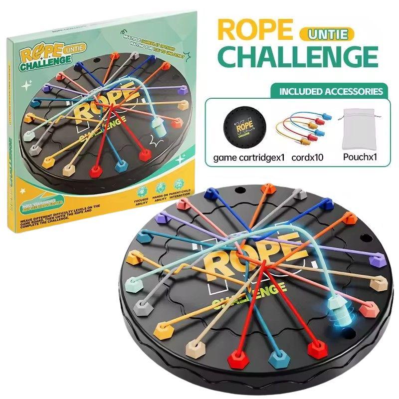 1 Set Kid Rope Knots Puzzle Social Board Game Color Line Twisted Connected Ropes Sorting Logic Thinking Challenge Strategy Table Game 1 set
1 Set Kid Rope Knots Puzzle Social Board Game Color Line Twisted Connected Ropes Sorting Logic Thinking Challenge Strategy Table Game 1 set