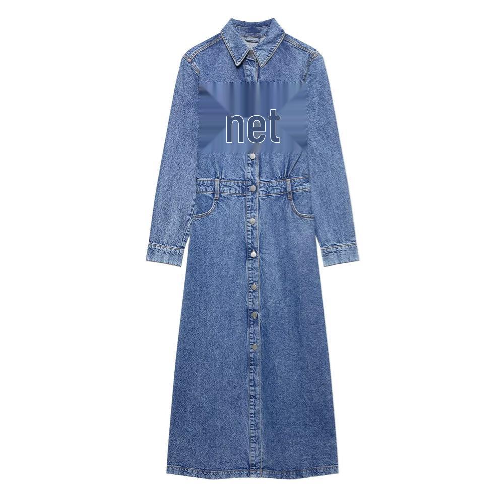 2025 Spring/Summer Women s Casual Denim Dress - Long-Sleeve, Single-Breasted, Lapel Design Medium
2025 Spring/Summer Women s Casual Denim Dress - Long-Sleeve, Single-Breasted, Lapel Design Medium