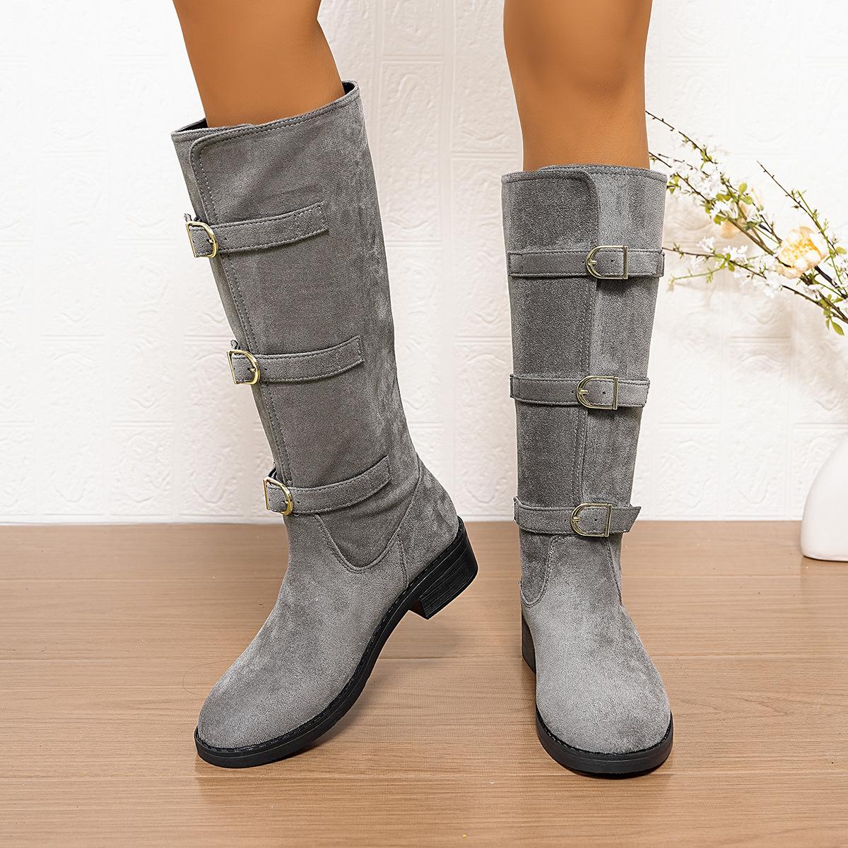 Fashion 2025 New Retro Women s Boots, High Quality Versatile Belt-buckle Knight Boots, Women s Boots for European and American Fashion 43 серый
Fashion 2025 New Retro Women s Boots, High Quality Versatile Belt-buckle Knight Boots, Women s Boots for European and American Fashion 43 серый