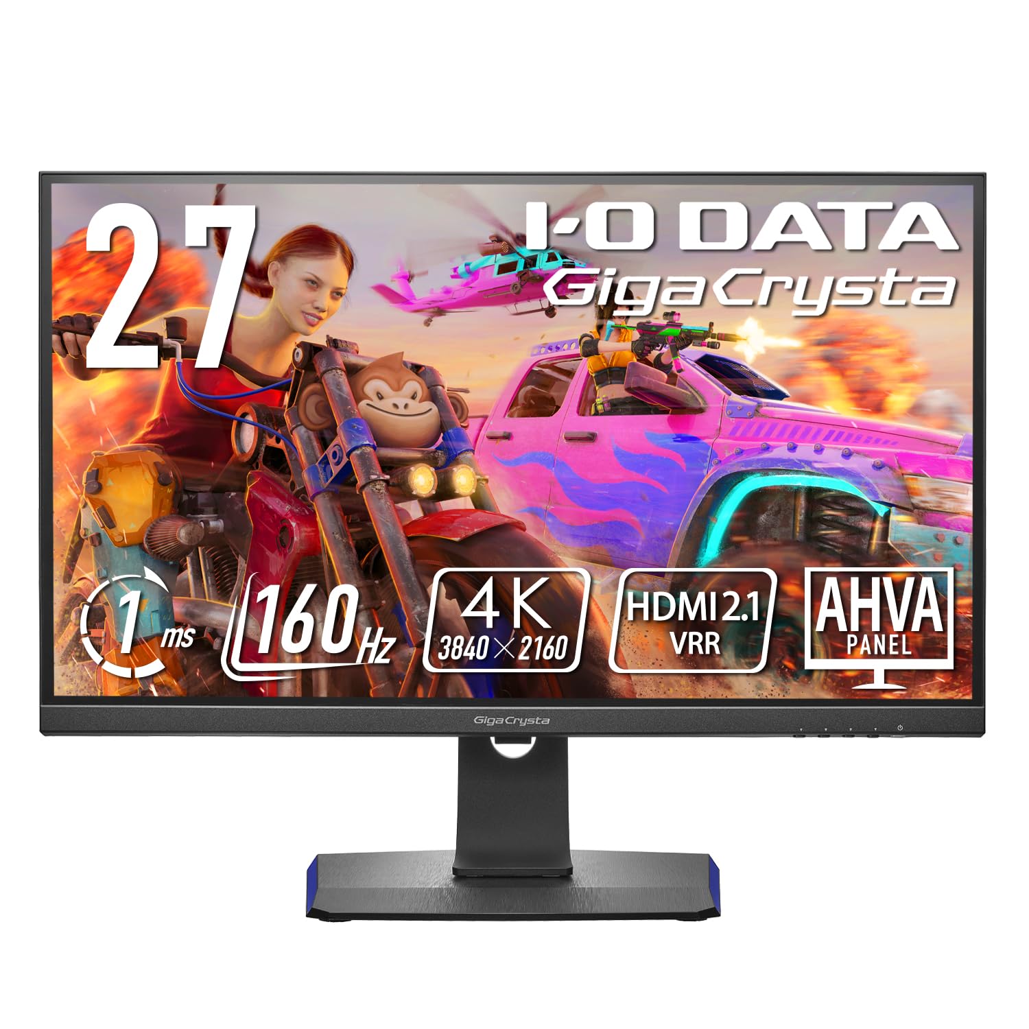 IO Data IODATA Gaming Monitor 27 Inch GigaCrysta 160Hz 1ms AHVA Panel (HDMI2.14KPS5HDMI x 2DisplayPort x 1USB-C x 1Height
IO Data IODATA Gaming Monitor 27 Inch GigaCrysta 160Hz 1ms AHVA Panel (HDMI2.14KPS5HDMI x 2DisplayPort x 1USB-C x 1Height