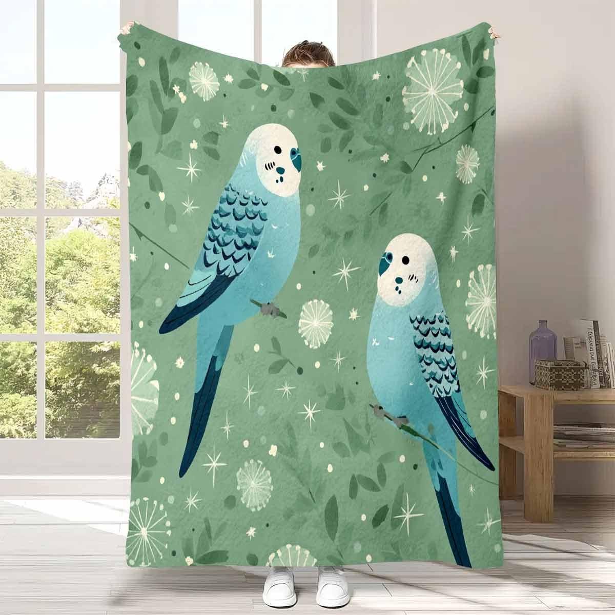 Vintage mint green parrot Flannel printed blanket suitable for all seasons suitable for living room office sofa and travel 75x90cm
Vintage mint green parrot Flannel printed blanket suitable for all seasons suitable for living room office sofa and travel 75x90cm